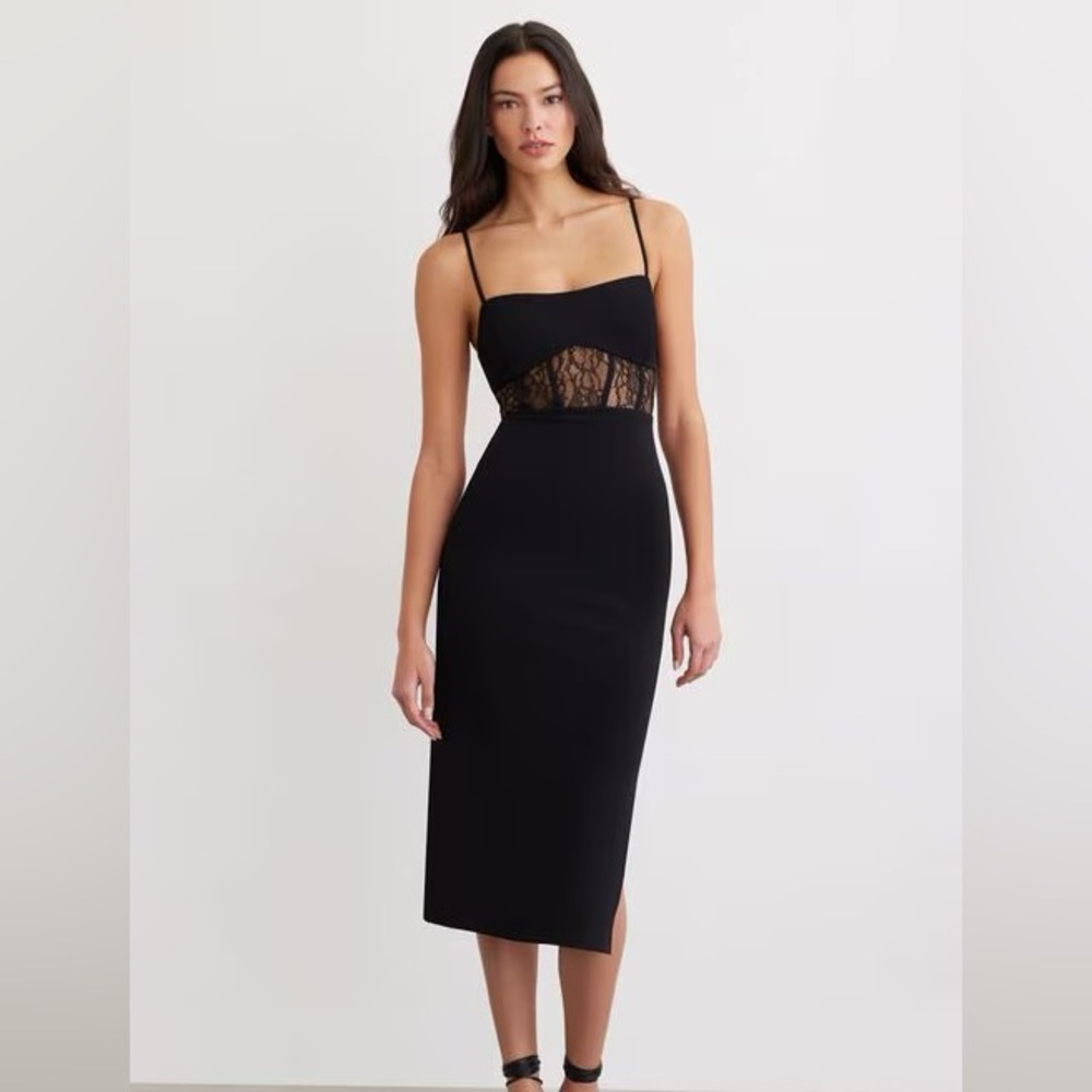 Lace midi dress